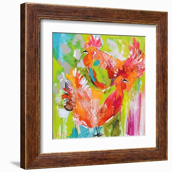 You Ruffle My Feathers-Amanda J^ Brooks-Framed Art Print