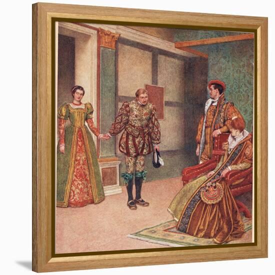 'You Saw the Mistress, I Beheld the Maid', Illustration from 'The Merchant of Venice', c.1910-Sir James Dromgole Linton-Framed Premier Image Canvas