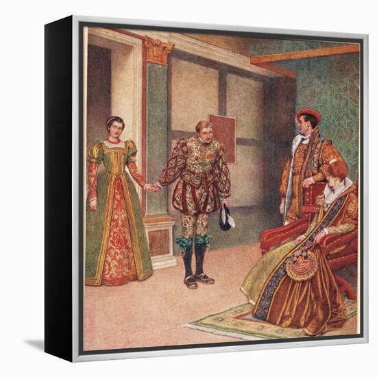 'You Saw the Mistress, I Beheld the Maid', Illustration from 'The Merchant of Venice', c.1910-Sir James Dromgole Linton-Framed Premier Image Canvas