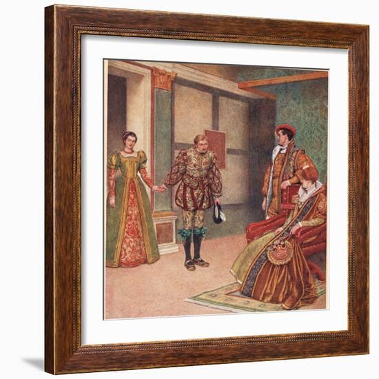 'You Saw the Mistress, I Beheld the Maid', Illustration from 'The Merchant of Venice', c.1910-Sir James Dromgole Linton-Framed Giclee Print