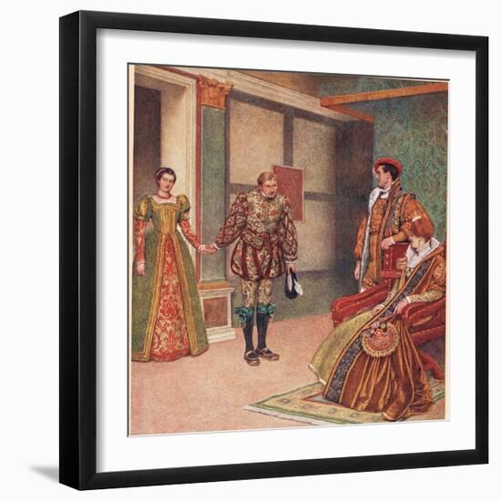 'You Saw the Mistress, I Beheld the Maid', Illustration from 'The Merchant of Venice', c.1910-Sir James Dromgole Linton-Framed Giclee Print