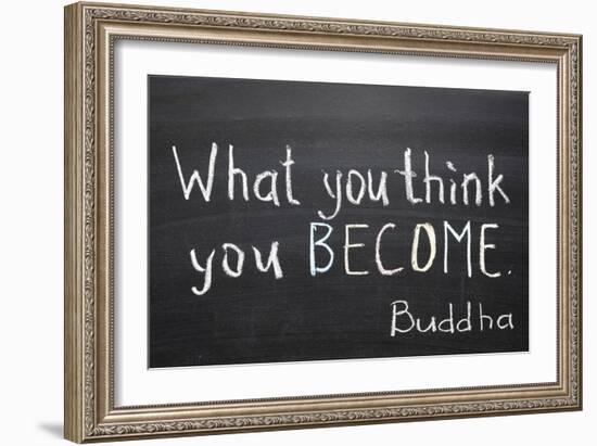 You Think and Become-Yury Zap-Framed Art Print