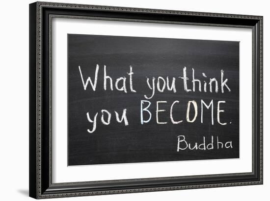 You Think and Become-Yury Zap-Framed Art Print