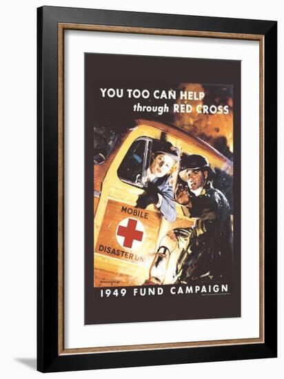 You Too Can Help Through Red Cross-Jes Schlaikjer-Framed Art Print