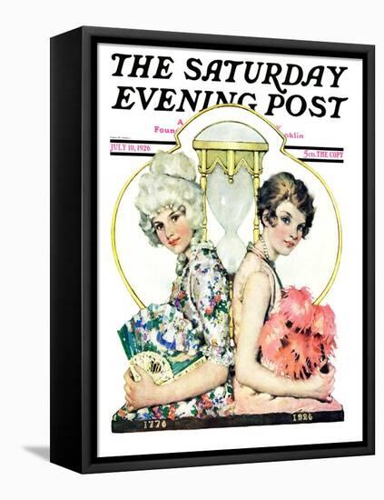 "You've Come a Long Way Baby," Saturday Evening Post Cover, July 10, 1926-Ellen Pyle-Framed Premier Image Canvas