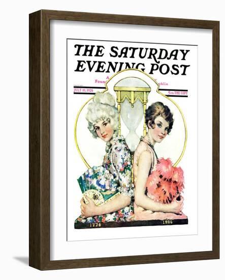 "You've Come a Long Way Baby," Saturday Evening Post Cover, July 10, 1926-Ellen Pyle-Framed Giclee Print