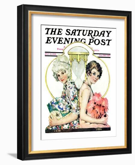 "You've Come a Long Way Baby," Saturday Evening Post Cover, July 10, 1926-Ellen Pyle-Framed Giclee Print