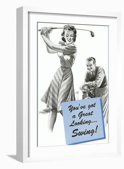 You've got a Great Looking...Swing-null-Framed Art Print