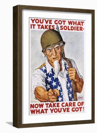 You've Got What it Takes Soldier Poster-Ernest Hamlin Baker-Framed Giclee Print