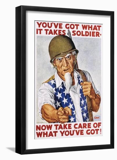 You've Got What it Takes Soldier Poster-Ernest Hamlin Baker-Framed Giclee Print