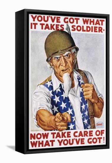 You've Got What it Takes Soldier Poster-Ernest Hamlin Baker-Framed Premier Image Canvas