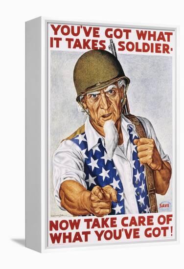 You've Got What it Takes Soldier Poster-Ernest Hamlin Baker-Framed Premier Image Canvas