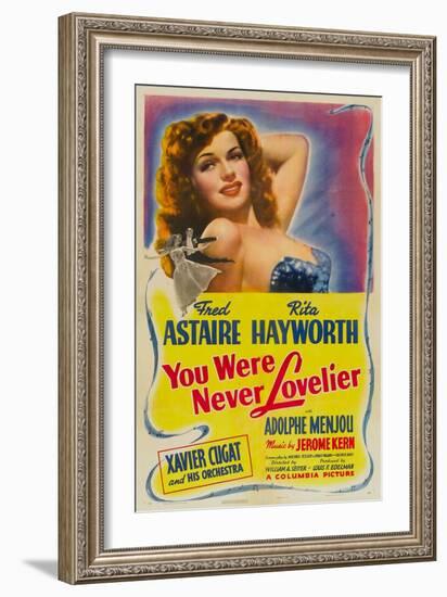 You Were Never Lovelier, Rita Hayworth, 1942-null-Framed Art Print