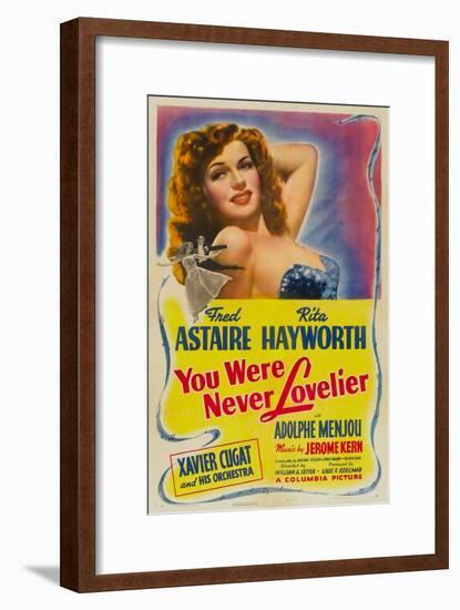 You Were Never Lovelier, Rita Hayworth, 1942-null-Framed Art Print