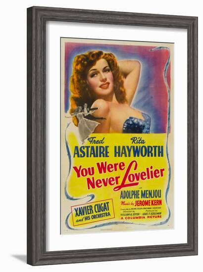 You Were Never Lovelier, Rita Hayworth, 1942-null-Framed Art Print