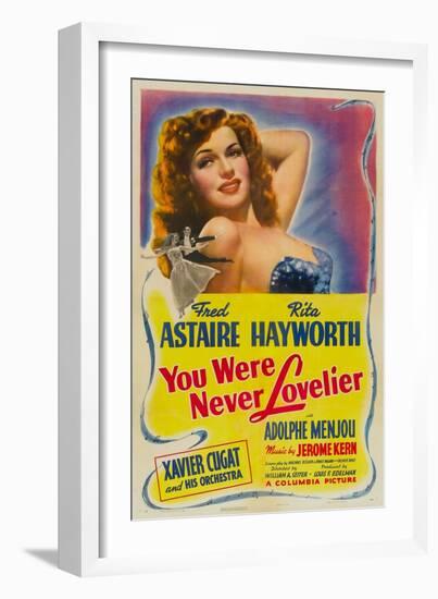 You Were Never Lovelier, Rita Hayworth, 1942-null-Framed Art Print