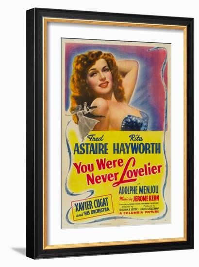 You Were Never Lovelier, Rita Hayworth, 1942-null-Framed Art Print