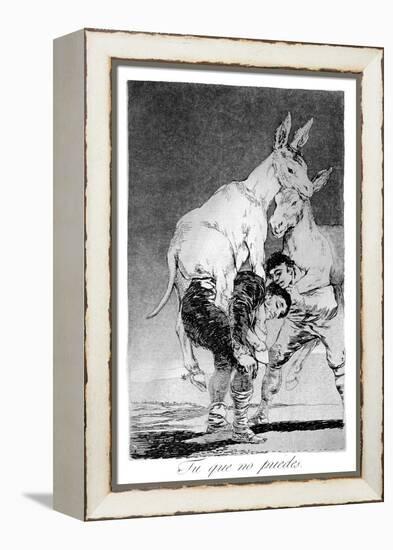 You Who Cannot, 1799-Francisco de Goya-Framed Premier Image Canvas