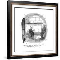"You won' t believe how much I was paying for an apartment this size in Ne?" - New Yorker Cartoon-James Mulligan-Framed Premium Giclee Print