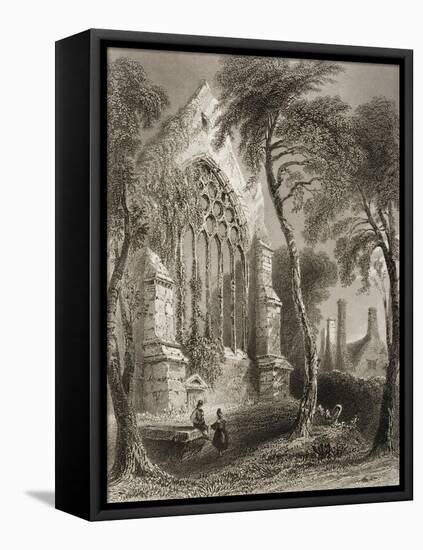 Youghal Abbey, County Cork, Ireland, from 'scenery and Antiquities of Ireland' by George Virtue,…-William Henry Bartlett-Framed Premier Image Canvas