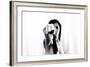 Young Adult Female with Arm Outstretched Like Punch-Torsten Richter-Framed Photographic Print