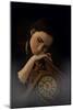 Young Adult Female with Clock-Ariel Marie Miller-Mounted Photographic Print