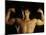 Young Adult Male Posing with Arms Flexed-Chris Trotman-Mounted Photographic Print