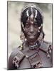 Young Afar Girl at Senbete Market, Her Elaborate Hairstyle and Beaded Jewellery-Nigel Pavitt-Mounted Photographic Print