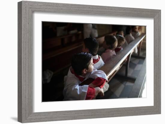 Young Alter Boys-Felipe Rodriguez-Framed Photographic Print