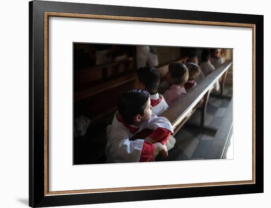 Young Alter Boys-Felipe Rodriguez-Framed Photographic Print