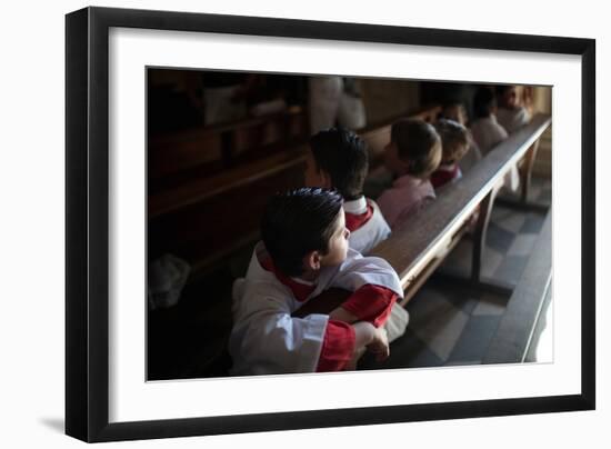 Young Alter Boys-Felipe Rodriguez-Framed Photographic Print