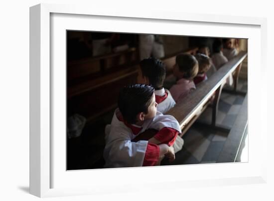 Young Alter Boys-Felipe Rodriguez-Framed Photographic Print