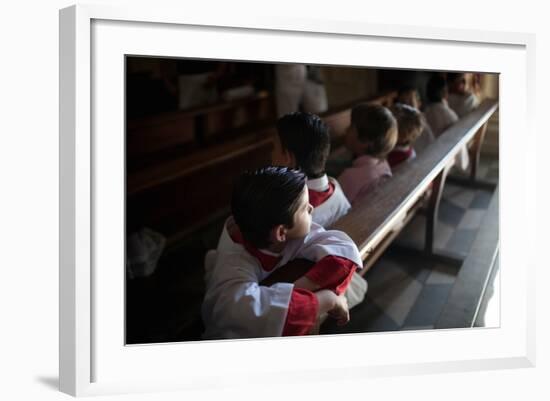 Young Alter Boys-Felipe Rodriguez-Framed Photographic Print