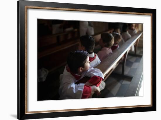 Young Alter Boys-Felipe Rodriguez-Framed Photographic Print