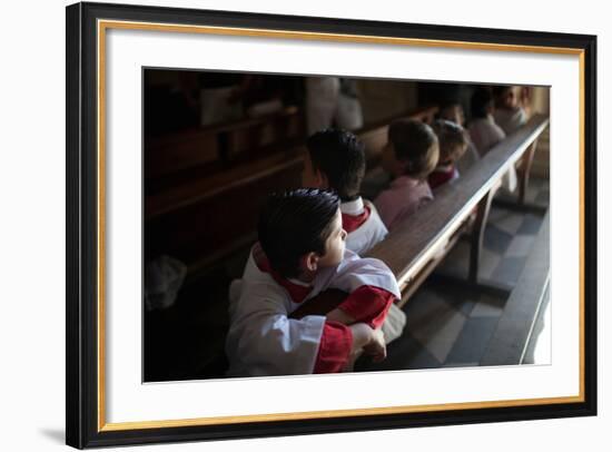 Young Alter Boys-Felipe Rodriguez-Framed Photographic Print