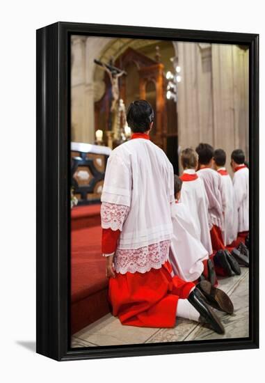 Young Alter Boys-Felipe Rodriguez-Framed Premier Image Canvas