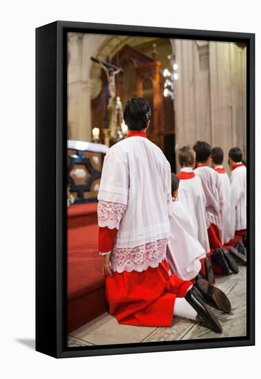 Young Alter Boys-Felipe Rodriguez-Framed Premier Image Canvas