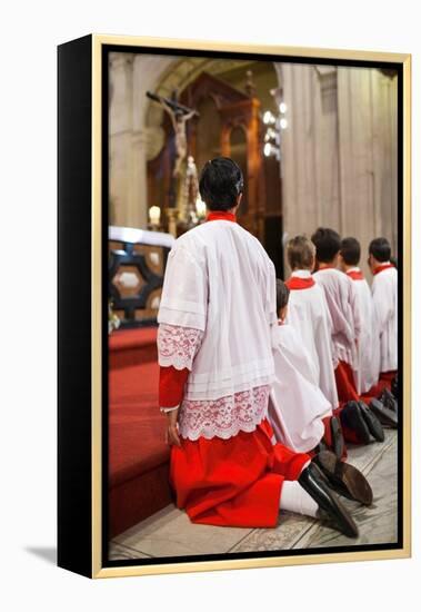 Young Alter Boys-Felipe Rodriguez-Framed Premier Image Canvas