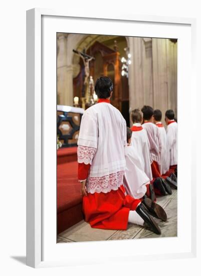 Young Alter Boys-Felipe Rodriguez-Framed Photographic Print