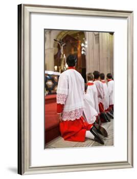 Young Alter Boys-Felipe Rodriguez-Framed Photographic Print