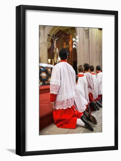 Young Alter Boys-Felipe Rodriguez-Framed Photographic Print