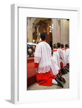 Young Alter Boys-Felipe Rodriguez-Framed Photographic Print