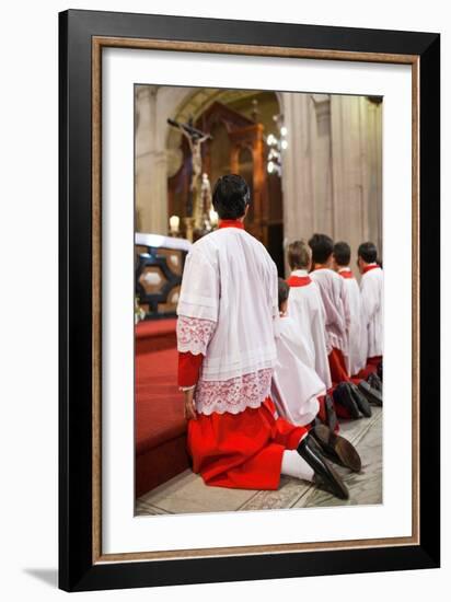 Young Alter Boys-Felipe Rodriguez-Framed Photographic Print