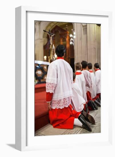 Young Alter Boys-Felipe Rodriguez-Framed Photographic Print