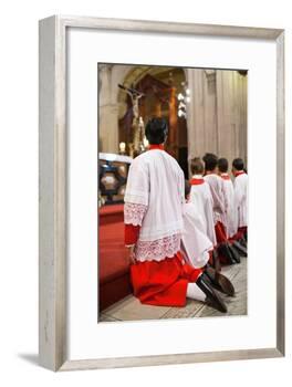 Young Alter Boys-Felipe Rodriguez-Framed Photographic Print