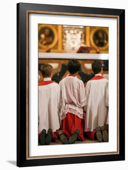 Young Alter Boys-Felipe Rodriguez-Framed Photographic Print