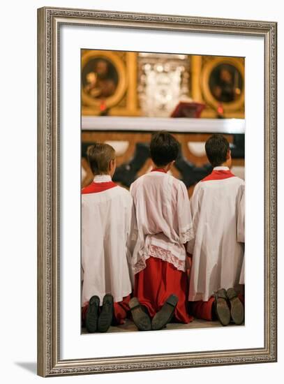 Young Alter Boys-Felipe Rodriguez-Framed Photographic Print