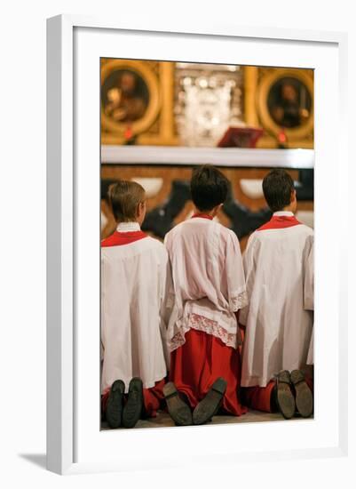 Young Alter Boys-Felipe Rodriguez-Framed Photographic Print