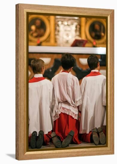 Young Alter Boys-Felipe Rodriguez-Framed Premier Image Canvas