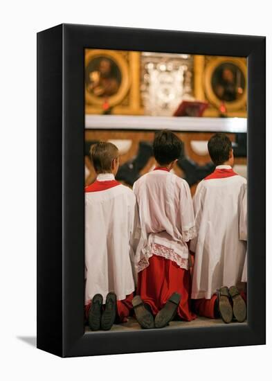 Young Alter Boys-Felipe Rodriguez-Framed Premier Image Canvas